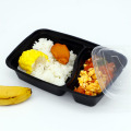 Microwave PP  Plastic Lunch Box Black color Food storage Container